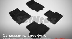4 999 р. Износостойкие коврики в салон 3D KIA SPORTAGE IV черные (компл)  KIA Sportage  4 QL (2016-2018). Увеличить фотографию 1