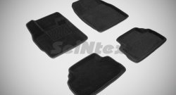 4 999 р. Износостойкие коврики в салон 3D MAZDA CX7 черные (компл)  Mazda CX-7  ER (2006-2010). Увеличить фотографию 1