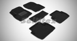 4 799 р. Износостойкие коврики в салон 3D Seintex (черн, компл)  Mitsubishi Outlander  GF (2012-2014). Увеличить фотографию 1
