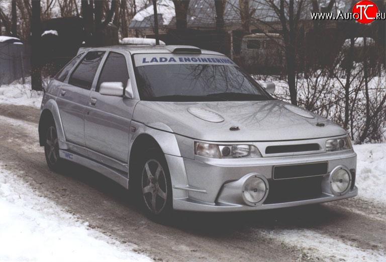 1 949 р. Жабры на капот WRC Evolution Лада Калина 1118 седан (2004-2013) (Неокрашенные)