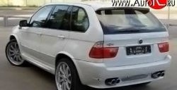 19 649 р. Задний бампер HARGE BMW X5 E53 дорестайлинг (1999-2003) (Неокрашенный). Увеличить фотографию 1