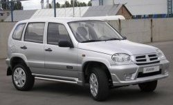 1 799 р. Пороги накладки Аскет  Chevrolet Niva  2123 (2002-2008), Лада 2123 (Нива Шевроле) (2002-2008) (Неокрашенные). Увеличить фотографию 1