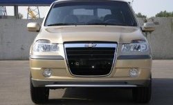 699 р. Накладки на фары Атака (ресницы)  Chevrolet Niva  2123 (2002-2008), Лада 2123 (Нива Шевроле) (2002-2008) (Неокрашенные). Увеличить фотографию 1