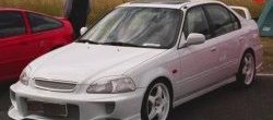 7 299 р. Передний бампер VeilSide Honda Civic 6 EJ,EK,EM дорестайлинг, хэтчбэк 3 дв. (1995-1998) (кузов: седан). Увеличить фотографию 1