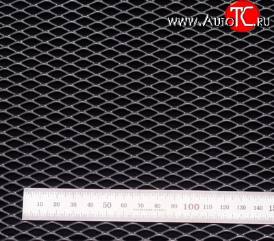 549 р. Алюминиевая полированная сетка Ромб Лада Калина 1118 седан (2004-2013) (100х25 см (ячейка 10 мм))