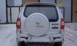 2 299 р. Чехол запасного колеса Chevrolet Лада 2123 (Нива Шевроле) дорестайлинг (2002-2008) (Неокрашенный). Увеличить фотографию 1