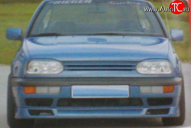 4 699 р. Накладка переднего бампера Fast V1  Volkswagen Golf  3 (1991-1998)