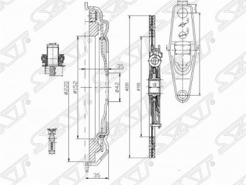 Комплект сцепления SAT Skoda Fabia Mk3 универсал дорестайлинг (2014-2018)