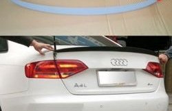 2 799 р. Лип спойлер АВТОКРАТ  Audi A4  B8 (2007-2011) (Неокрашенный). Увеличить фотографию 1