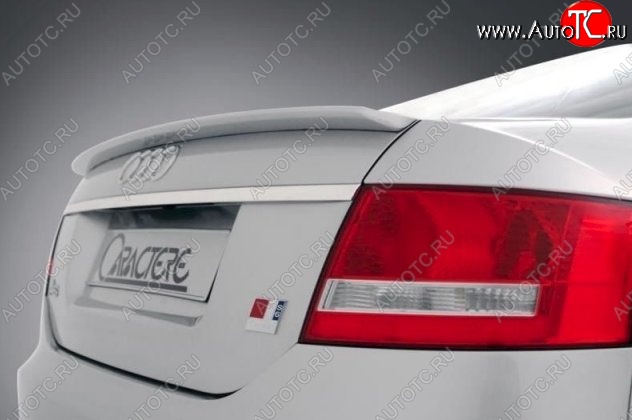 5 649 р. Лип спойлер CT  Audi A6  C6 (2004-2008) (Неокрашенный)