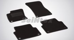 Износостойкие коврики в салон SeiNtex Premium LUX 4 шт. (ворсовые) Audi (Ауди) A8 (А8)  D4 (2009-2013) D4 дорестайлинг, седан