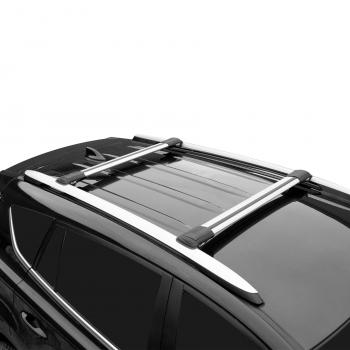 10 199 р. Багажник в сборе LUX Хантер L46 BMW X5 E53 дорестайлинг (1999-2003) (аэро-трэвэл (104-114 см), серый). Увеличить фотографию 3