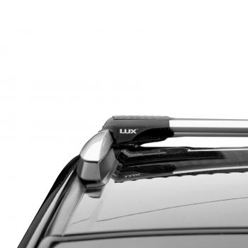 10 199 р. Багажник в сборе LUX Хантер L46 BMW X5 E53 дорестайлинг (1999-2003) (аэро-трэвэл (104-114 см), серый). Увеличить фотографию 4