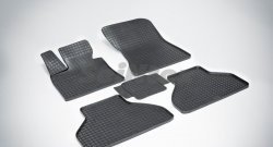 Износостойкие коврики в салон с рисунком Сетка SeiNtex Premium 4 шт. (резина) BMW X5 E70 дорестайлинг (2006-2010)