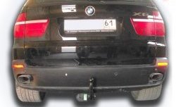 7 749 р. Фаркоп Лидер Плюс  BMW X5  E70 (2006-2013) (Без электропакета). Увеличить фотографию 1