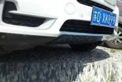 5 449 р. Накладка на передний бампер SuvStyle  BMW X5  F15 (2013-2018) (Неокрашенная). Увеличить фотографию 1