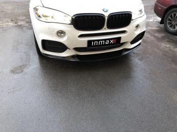 17 999 р. Сплиттер переднего бампера M-Performance  BMW X5  F15 (2013-2018) (цвет: черный глянец). Увеличить фотографию 5