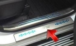 1 899 р. Накладки на порожки автомобиля CT Changan CS75 дорестайлинг (2013-2017). Увеличить фотографию 1
