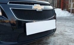 1 469 р. Нижняя сетка на бампер Russtal (черная)  Chevrolet Cruze ( седан,  хэтчбек) (2009-2015). Увеличить фотографию 3