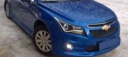 6 999 р. Передний бампер Sport  Chevrolet Cruze ( седан,  хэтчбек,  универсал) (2009-2015) (Неокрашенный). Увеличить фотографию 1