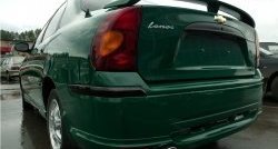 4 349 р. Задний бампер Дельта Daewoo Sense Т100 седан (1997-2008) (Неокрашенный). Увеличить фотографию 1