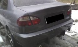 6 399 р. Задний бампер RS Daewoo Sense Т100 седан (1997-2008) (Неокрашенный). Увеличить фотографию 1