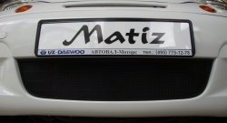 1 469 р. Сетка на бампер (рестайлинг) Russtal (черная) Daewoo Matiz M100 дорестайлинг (1998-2000). Увеличить фотографию 1
