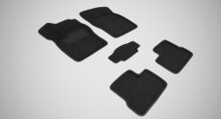 4 299 р. Износостойкие коврики в салон 3D DAEWOO NEXIA черные (компл)  Daewoo Nexia  дорестайлинг (1995-2008). Увеличить фотографию 1
