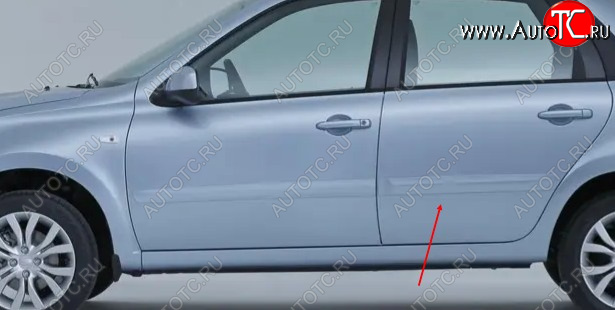 2 049 р. Молдинг задней левой двери Original Datsun on-DO дорестайлинг (2014-2019) (неокрашенный)