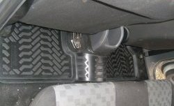 1 369 р. Комплект ковриков в салон Aileron 4 шт. (полиуретан, 3D с подпятником)  Ford Focus  2 (2004-2011). Увеличить фотографию 2