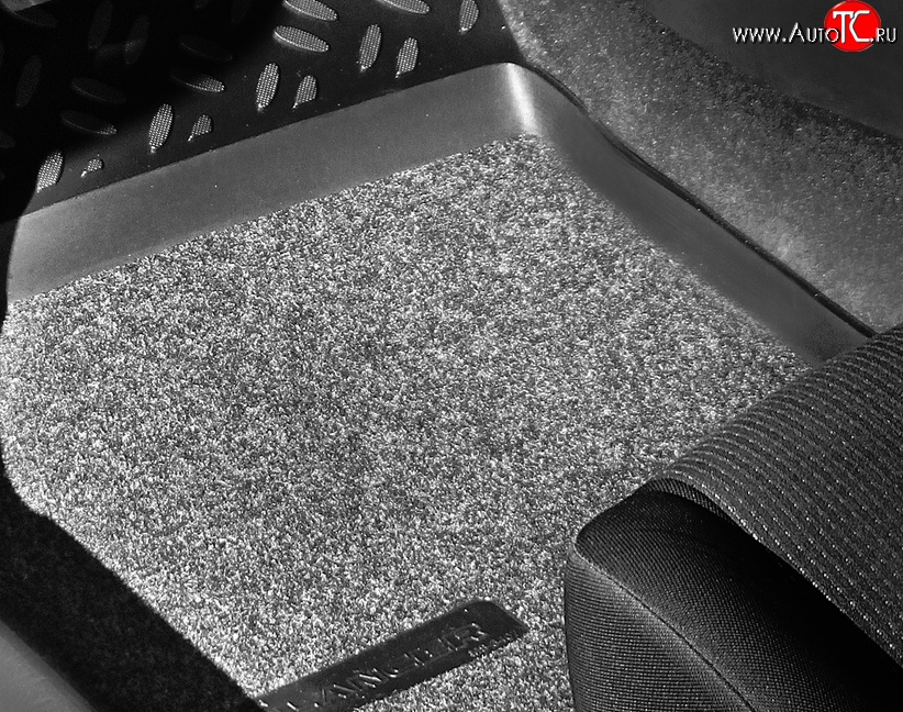 2 779 р. Комплект ковриков в салон Aileron 4 шт. (полиуретан, покрытие Soft) Ford Focus 2  седан дорестайлинг (2004-2008)