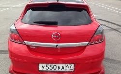 4 049 р. Спойлер на дверь багажника Global Tuning  Opel Astra  H GTC (2004-2009) (Неокрашенный). Увеличить фотографию 9