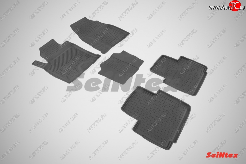 4 599 р. Износостойкие коврики в салон с высоким бортом SeiNtex Premium 4 шт. (резина)  Haval H2  1 (2014-2020)