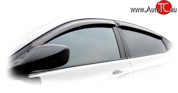 629 р. Дефлекторы окон (ветровики) (седан) Novline 4 шт.  Hyundai Solaris  1 седан (2010-2017)