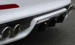 5 999 р. Накладка на задний бампер AD Zest Style  Hyundai Elantra  AD (2016-2019) (Неокрашенная). Увеличить фотографию 1