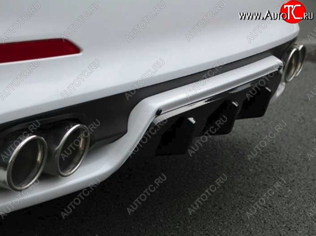 5 999 р. Накладка на задний бампер AD Zest Style  Hyundai Elantra  AD (2016-2019) (Неокрашенная)