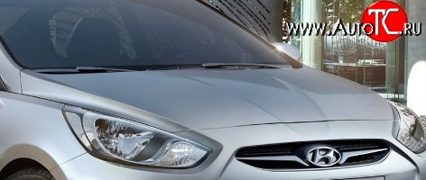 10 199 р. Капот Стандартный  Hyundai Solaris ( 1 седан,  1 хэтчбек) (2010-2014) (Окрашенный)