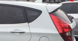 3 199 р. Спойлер (хетчбек) M-VRS  Hyundai Solaris  1 седан (2010-2017) (Неокрашенный). Увеличить фотографию 1