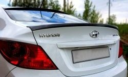 2 989 р. Козырёк на заднее стекло Драйв  Hyundai Solaris  1 седан (2010-2017) (Неокрашенный). Увеличить фотографию 3