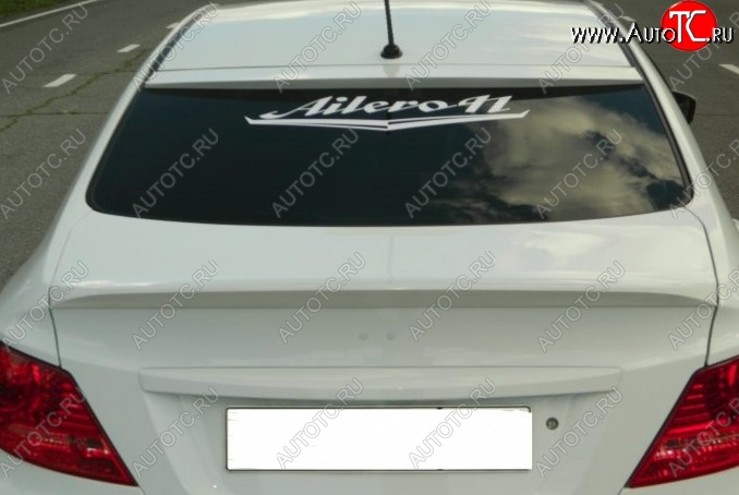 4 499 р. Козырёк на заднее стекло HS-3  Hyundai Solaris  1 седан (2010-2014) (Неокрашенный)
