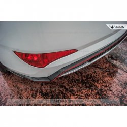 8 999 р. Накладка на задний бампер TopKontur Design  Hyundai Solaris  1 седан (2010-2014) (Неокрашенная). Увеличить фотографию 6