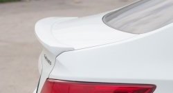 3 499 р. Средний лип спойлер Drive  Hyundai Solaris  1 седан (2010-2014) (Неокрашенный). Увеличить фотографию 1