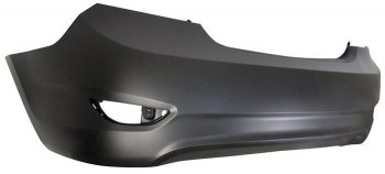 12 849 р. Задний бампер SAT  Hyundai Solaris  1 седан (2010-2014) (Неокрашенный). Увеличить фотографию 1