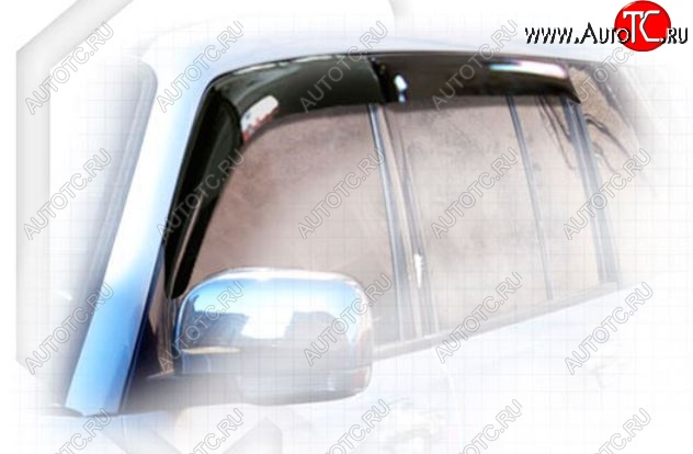 2 259 р. Дефлектора окон CA-Plastiс  Mitsubishi Pajero  4 V90 (2006-2015) (Classic полупрозрачный, Без хром.молдинга)