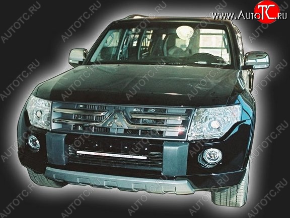 11 549 р. Накладка на передний бампер (Wagon) CT  Mitsubishi Pajero ( 4 V90,  4 V80) (2006-2011) (Неокрашенная)
