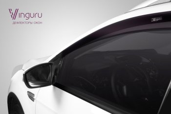 Дефлекторы окон Vinguru 5d Mitsubishi (Митсубиси) Pajero (Паджеро)  4 V90 (2006-2015) 4 V90 дорестайлинг, 1-ый рестайлинг
