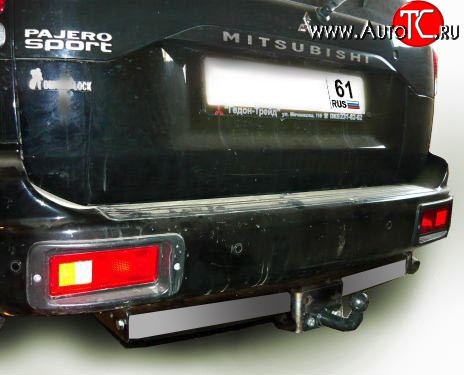 8 199 р. Фаркоп Лидер Плюс (с нерж. пластиной) Mitsubishi Pajero Sport 1 PA дорестайлинг (1996-2004) (Без электропакета)
