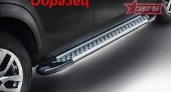 8 819 р. Пороги из алюминиевого профиля Souz-96 Nissan Qashqai 1 дорестайлинг (2007-2010). Увеличить фотографию 1