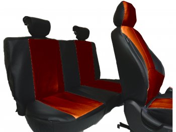 3 999 р. Универсальные чехлы сидений X-DRIVE BMW X5 F15 (2013-2018) (черный/коричневый). Увеличить фотографию 1