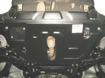 Защита картера двигателя и КПП (V-2,0; 2,4, установка на пыльник) ALFECO Geely Emgrand X7 1-ый рестайлинг (2015-2018)